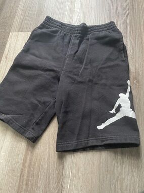 Jordan Black Shorts with White Jumpman - Kids